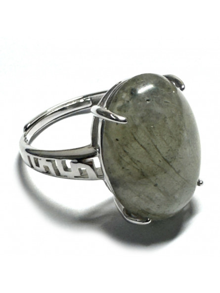 Bague Labradorite Ovale en Argent 925
