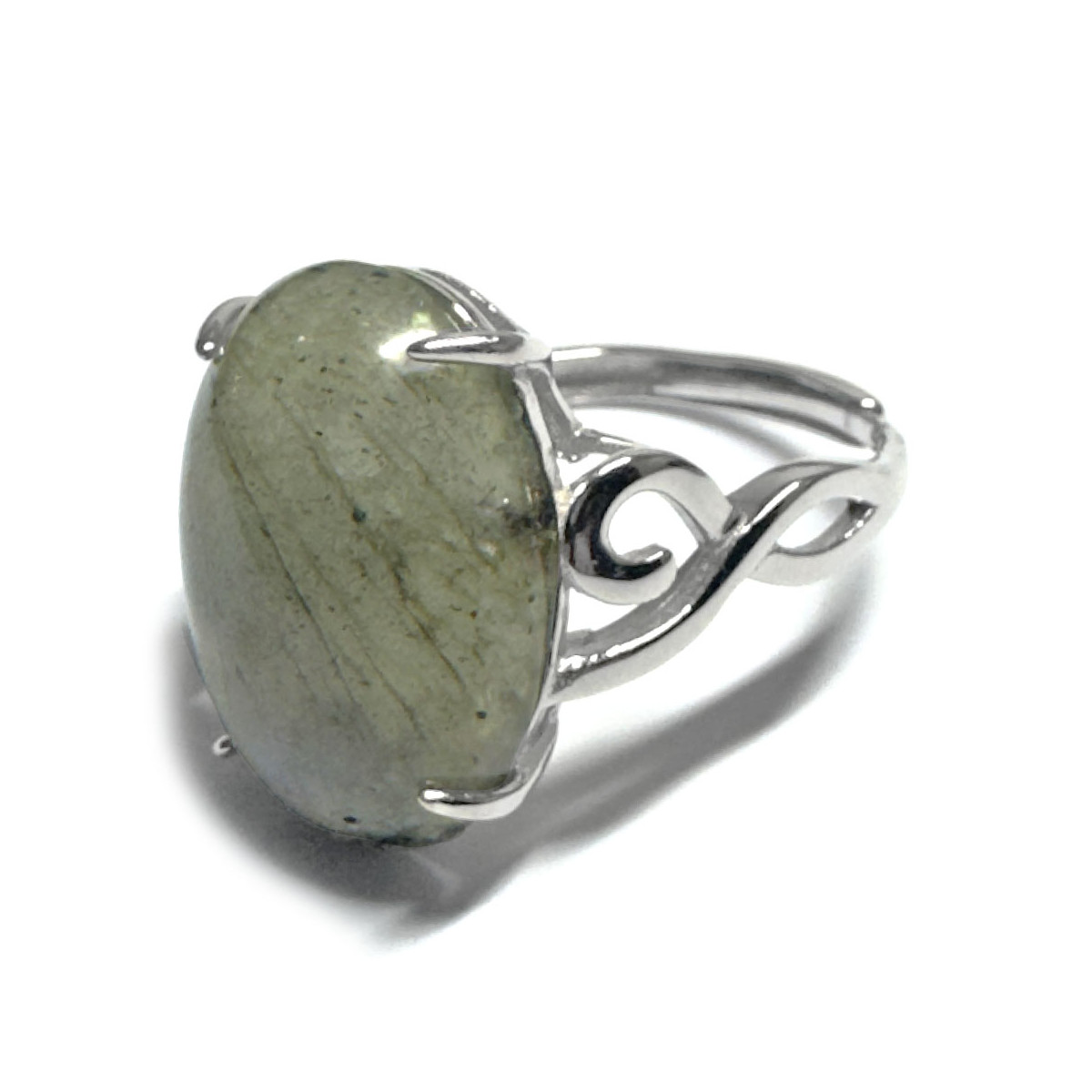 Bague Labradorite Ovale en Argent 925