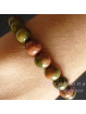 Bracelet en Unakite - Boules de 8 mm