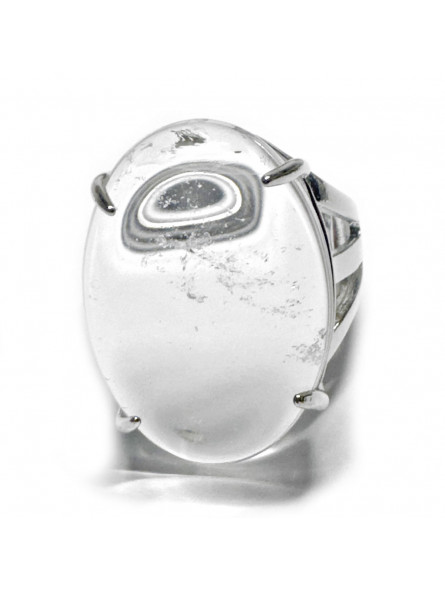 Bague Ovale en Cristal de Roche