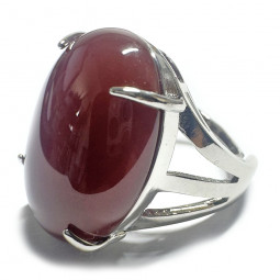 Bague Ovale en Cornaline