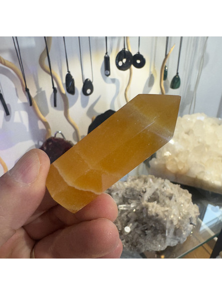 Pointe en Calcite Orange - 84 Grammes
