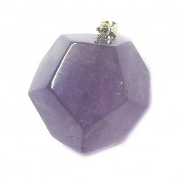 Pendentif Dodécaèdre en Améthyste