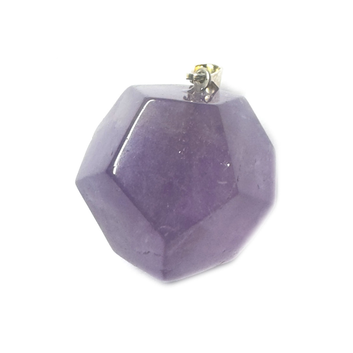 Pendentif Dodécaèdre en Améthyste