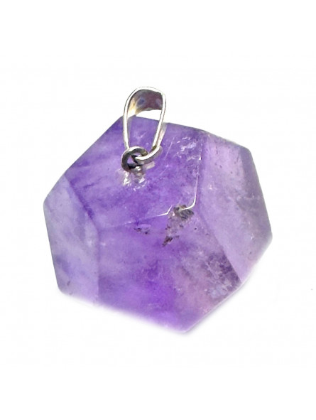 Pendentif Dodécaèdre en Améthyste