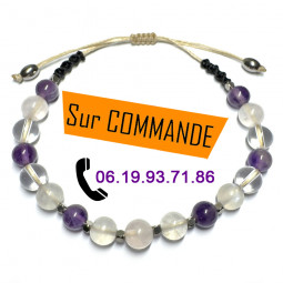 Bracelet Macramé en Quartz...