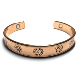Bracelet Magnétique en Cuivre - 7 Chakras