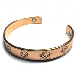 Bracelet Magnétique en Cuivre - 7 Chakras