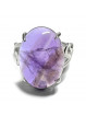 Bague en Améthyste Ovale et Argent 925