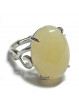 Bague en Calcite Jaune Ovale et Argent 925
