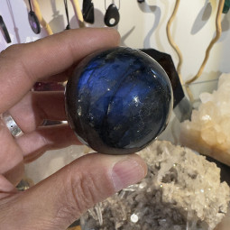 Sphère en Labradorite EXTRA de 56 mm de Diamètre