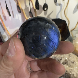Sphère en Labradorite EXTRA de 56 mm de Diamètre