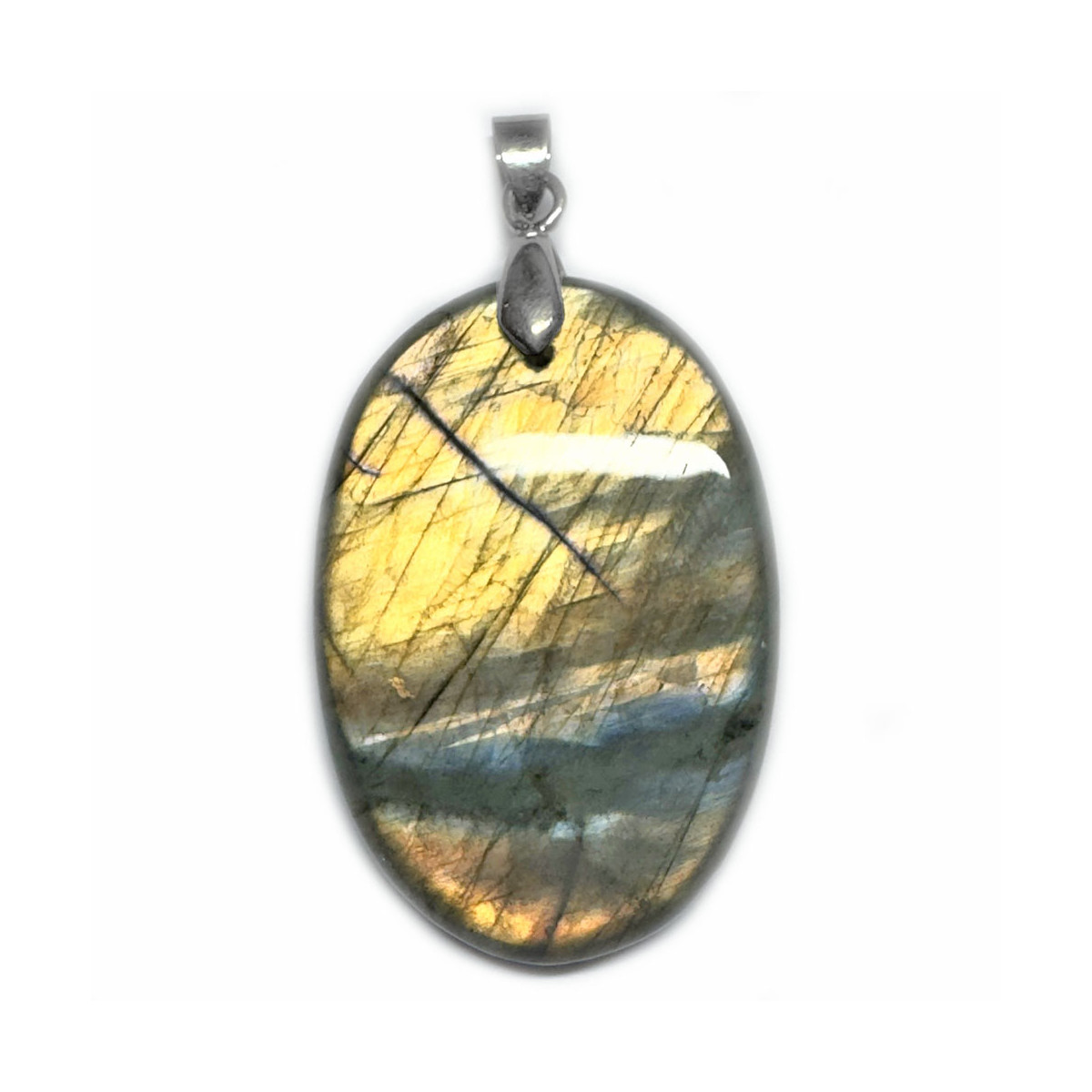 Pendentif en Labradorite - Forme ovale