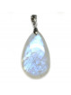 Pendentif Cabochon en Pierre de Lune et Argent - 38mm