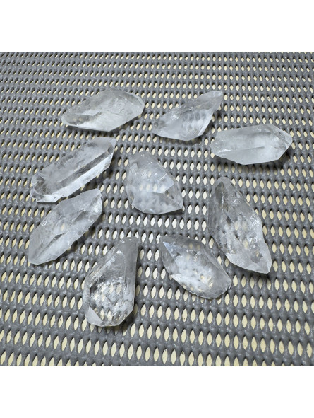 Pointe Biterminée Brute en Cristal de Roche 10/15 grammes