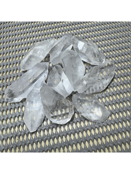 Pointe Biterminée Brute en Cristal de Roche 30 à 40 gr
