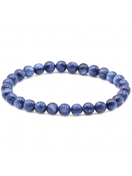 Bracelet en Cyanite EXTRA - Boules de 7mm