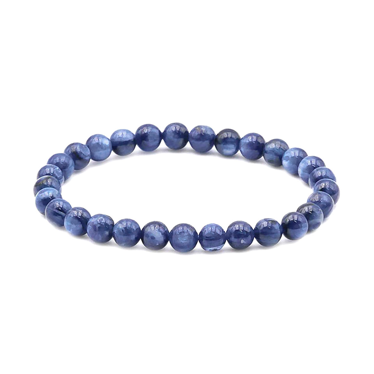 Bracelet en Cyanite EXTRA - Boules de 7mm