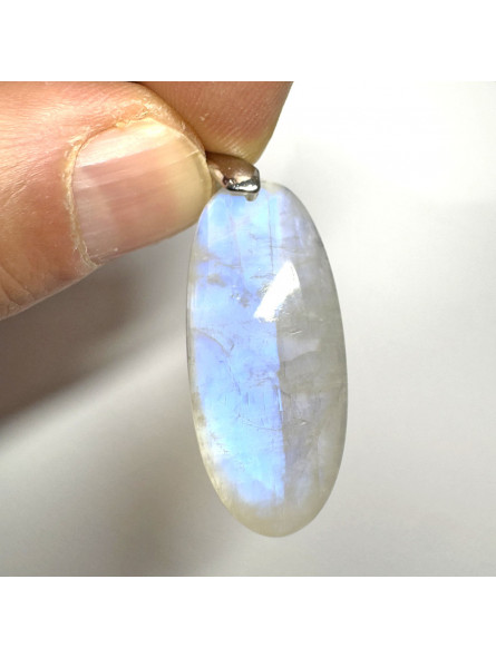 Pendentif Cabochon Ovale en Pierre de Lune