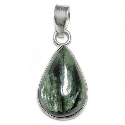 Pendentif en Séraphinite et Argent - 6 grammes
