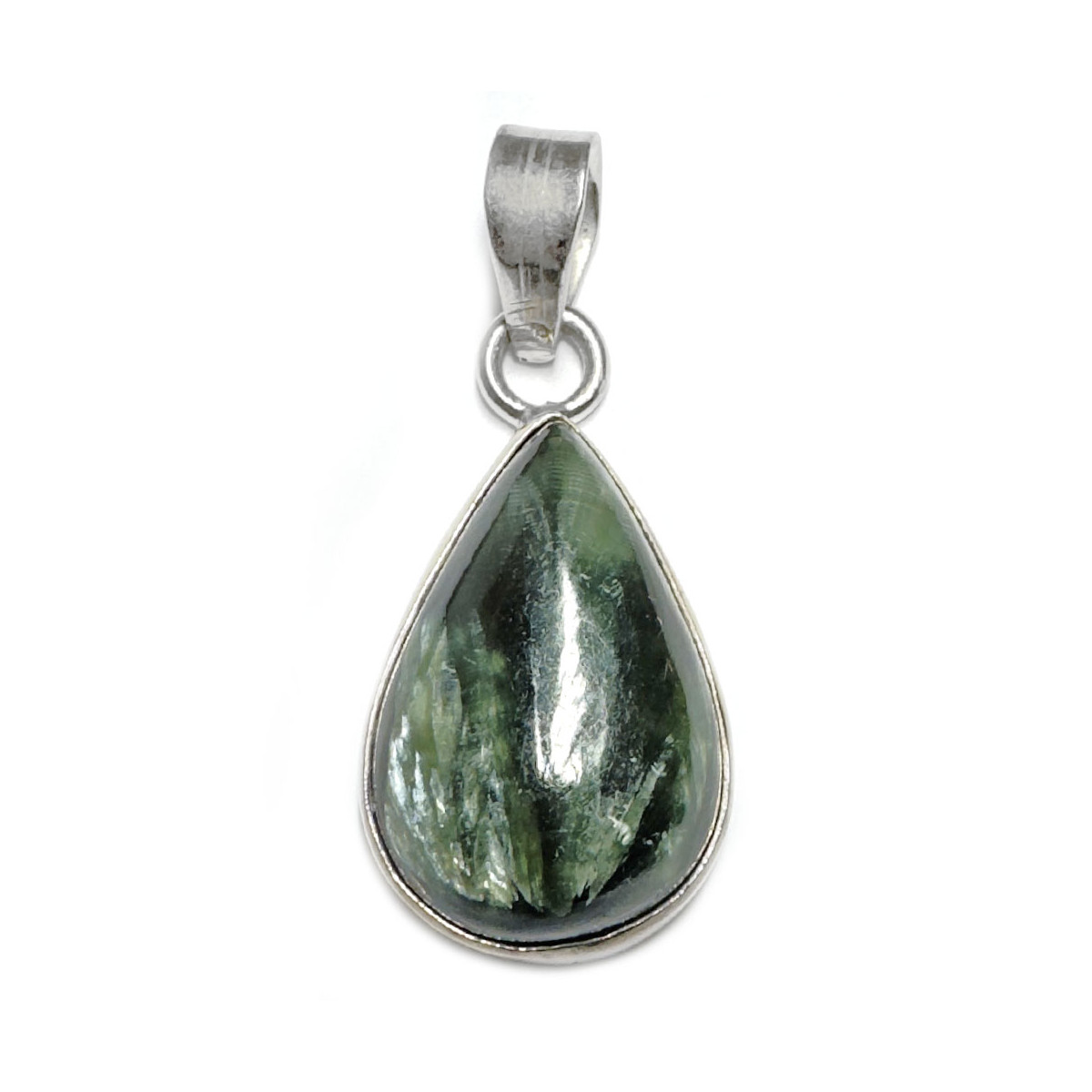 Pendentif en Séraphinite et Argent - 6 grammes