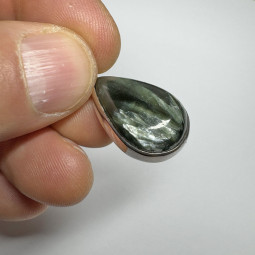 Pendentif en Séraphinite et Argent - 6 grammes