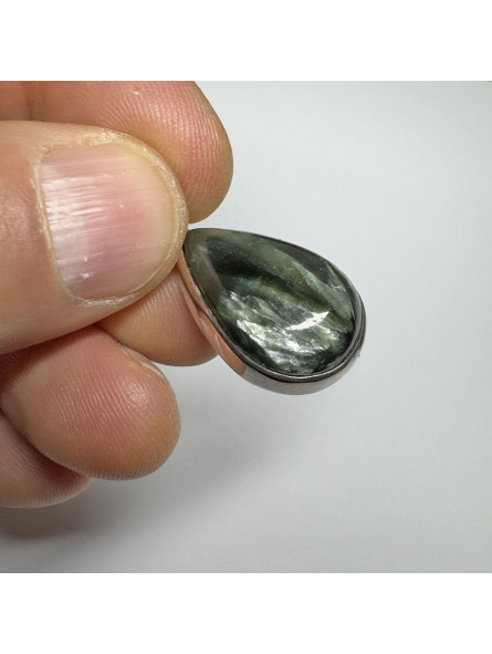 Pendentif en Séraphinite et Argent - 6 grammes