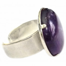 Bague Argent & Améthyste