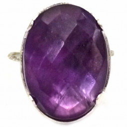 Bague Argent & Améthyste