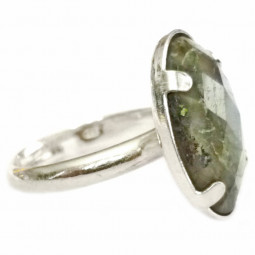 Bague Argent & Labradorite