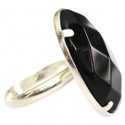 Bague Argent & Onyx