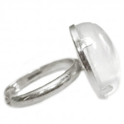 Bague Argent & Cristal de Roche