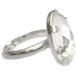 Bague Argent & Cristal de Roche