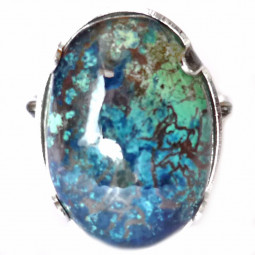 Bague Argent & Chrysocolle