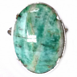 Bague Argent & Amazonite