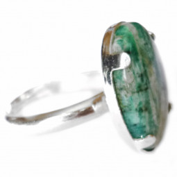 Bague Argent & Amazonite