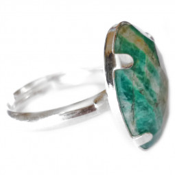 Bague Argent & Amazonite