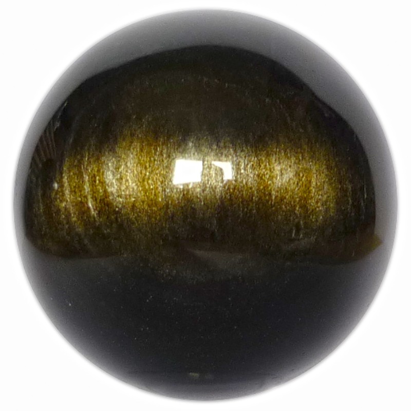 Sphère en Obsidienne Dorée