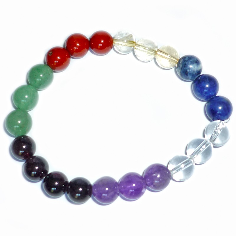 Bracelet Boules 7 Chakras