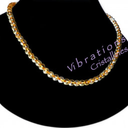 Collier Boules en Citrine