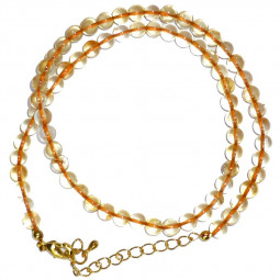 Collier Boules en Citrine