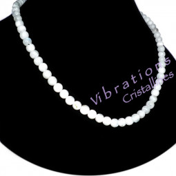 Collier Boules en Pierre de Lune