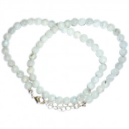Collier Boules en Pierre de Lune