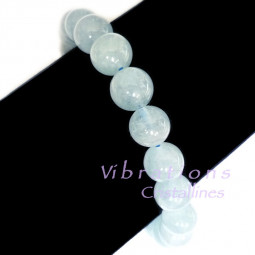 Bracelet Boules en Aigue Marine
