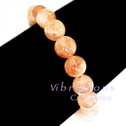 Bracelet Boules en Pierre de Soleil