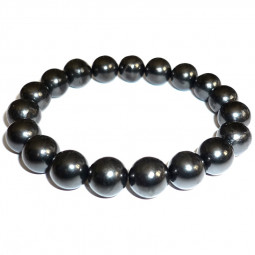 Bracelet en Shungite - Boules de 10 mm