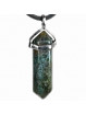 Pendentif Pointe en Agate Mousse