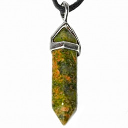 Pendentif Pointe en Unakite
