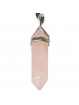 Pendentif Pointe en Quartz Rose
