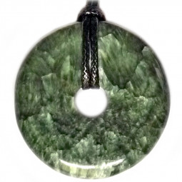 Pendentif Donut en Séraphinite